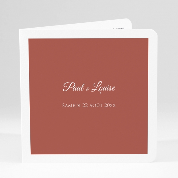 Faire-part de mariage Uni & chic