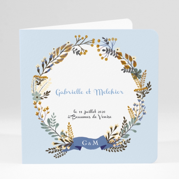 Faire-part de mariage Chlorophylle