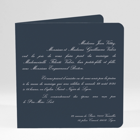 Faire-part de mariage Classique scandinave