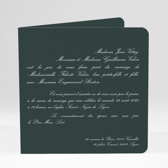 Faire-part de mariage Classique scandinave