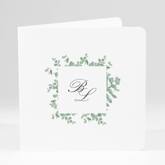 Faire-part de mariage Couronne eucalyptus