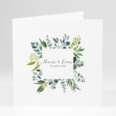 Faire-part de mariage Verdure Chic