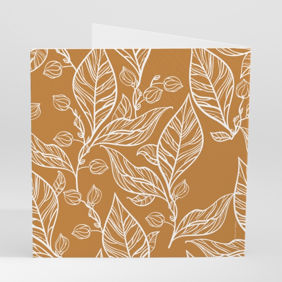 Faire-part de mariage Herbier
