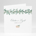Faire-part de mariage Guirlande d'eucalyptus