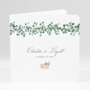 Faire-part de mariage Guirlande d'eucalyptus