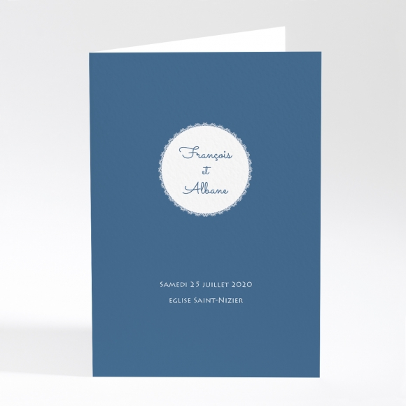 Livret de messe mariage Dentelle