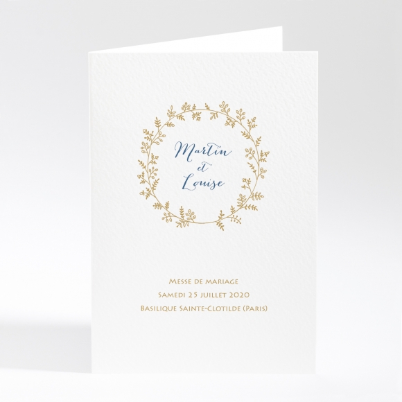 Livret de messe mariage Couronne