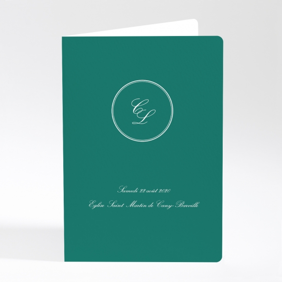 Livret de messe mariage Médaillon élégant