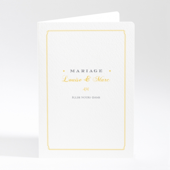 Livret de messe mariage Typographies