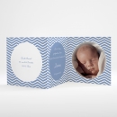 Faire-part de naissance Triple zigzag