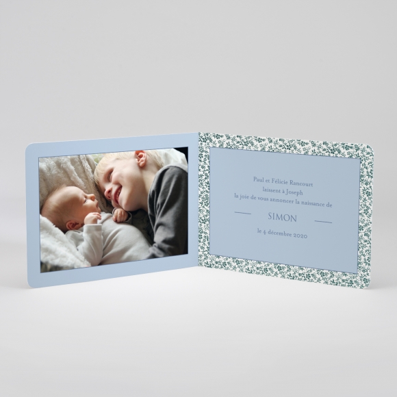 Faire-part de naissance Feuillage doré